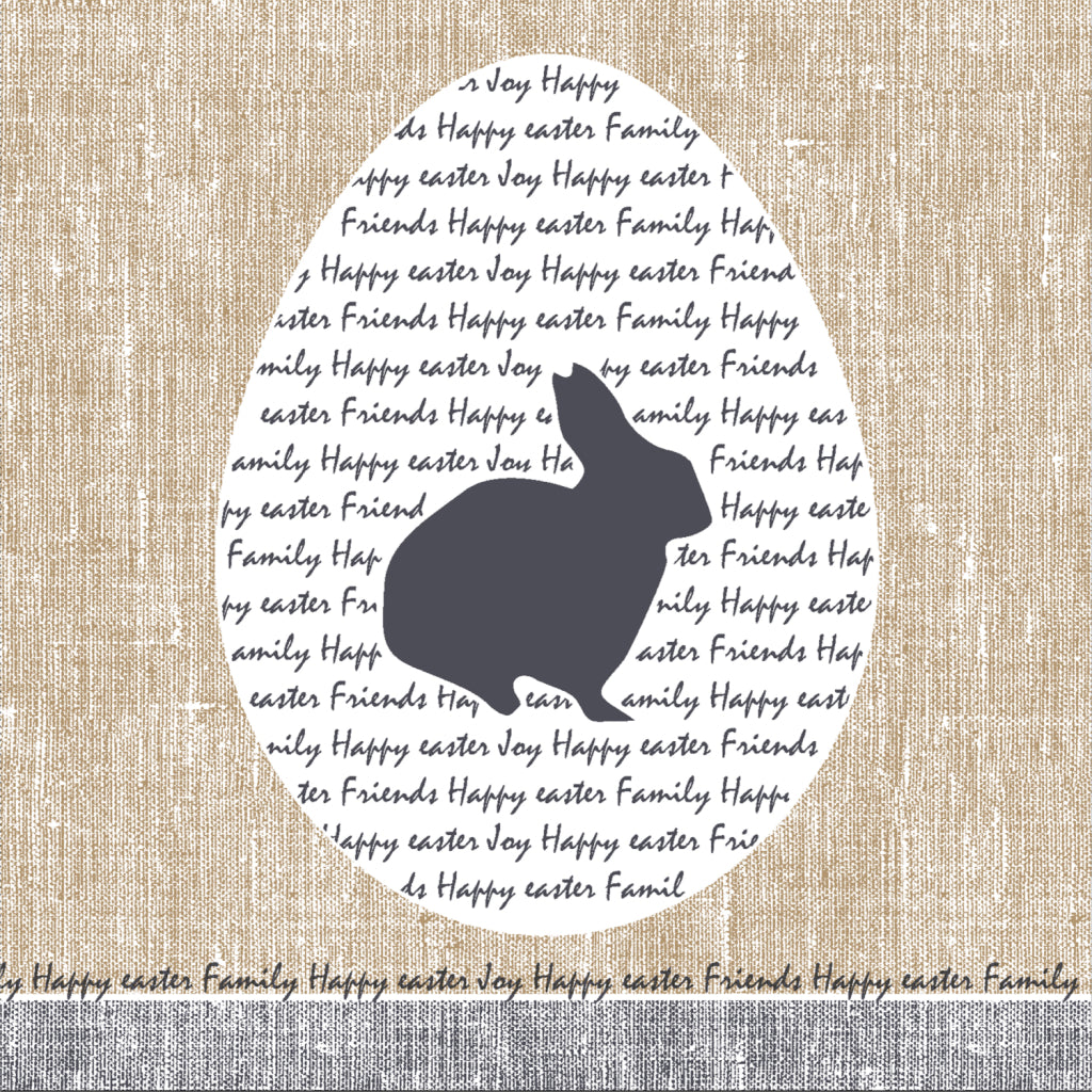 Duni servetten bunny 33x33cm