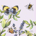 Duni servetten cherry butterflies 24x24cm 3-laagstissue fsc pak a 20 servetten