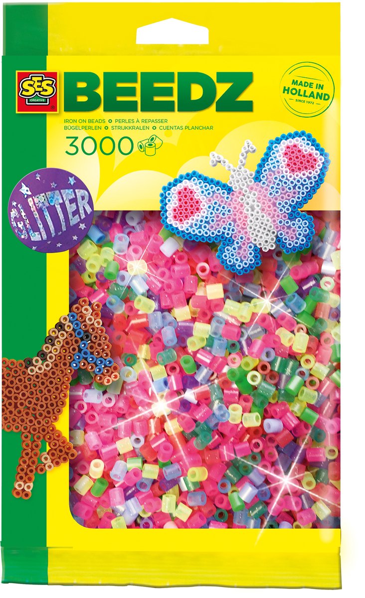 SES Creative - Creative Ses strijkkralen - glitter 3000st.