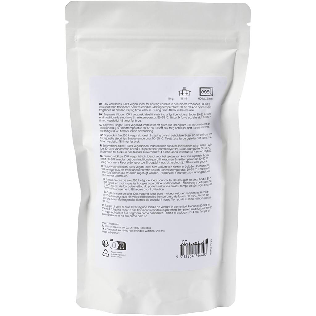 Creativ Company - Creativ Company Https://www.cchobby.nl/sojawas-voor-kaarsen-in-potten-creme-250-gr-1-doos
