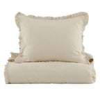 Venture home dekbedovertrek lias 200x150 cm katoen beige