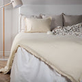 Venture home dekbedovertrek lias 200x150 cm katoen beige