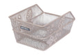 Basil fietsmand cento flower s 31 x 21 x 0 - nude metallic