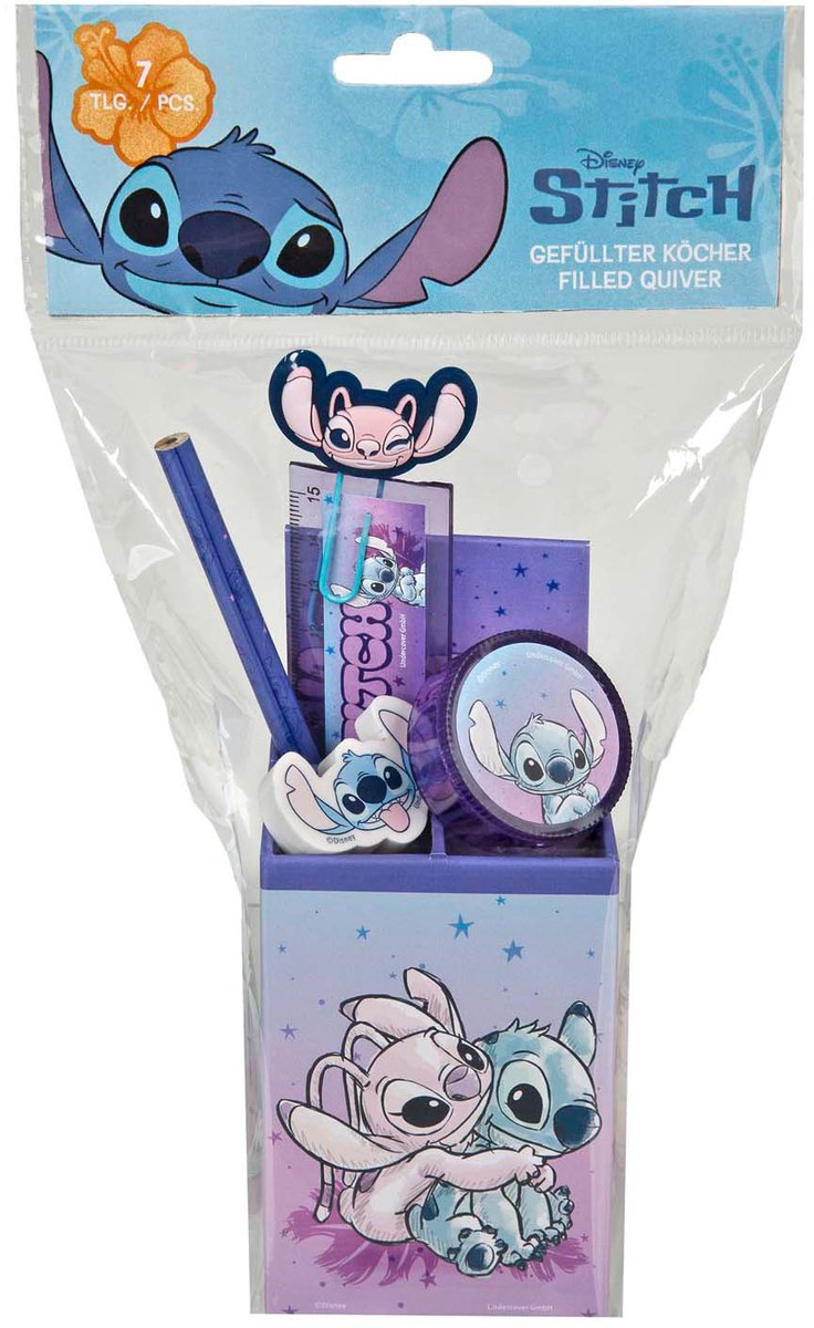 Lilo & Stitch - Lilo & Stitch Stitch bureauset - 7dlg.
