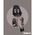 Qibbel achterzitje air frame zwart lichtbruin