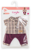 Corolle - geruit shirt met broek kleine ontdekker - 36cm