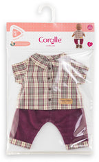 Corolle - geruit shirt met broek kleine ontdekker - 36cm