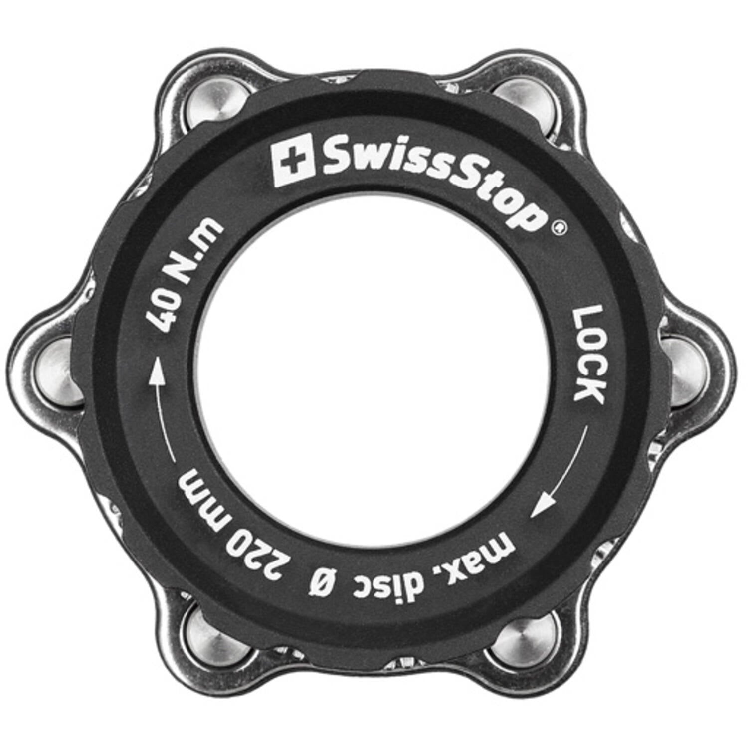 Swissstop adapter centerlock max 220 mm diameter