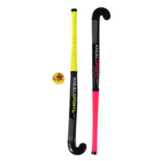 Angel Sports - Angel Sports Hockeyset roze en geel 33''