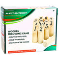 Alert outdoor houten werpspel met handig opbergnet | 2 stuks