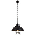 Homestyle pro mk107-bb industriële hanglamp 33x26 cm zwart metaal