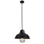 Homestyle pro mk107-bb industriële hanglamp 33x26 cm zwart metaal