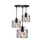 Homestyle pro mk019-b industriële hanglampen zwart metaal