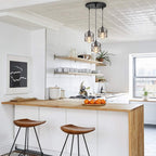 Homestyle pro mk019-b industriële hanglampen zwart metaal
