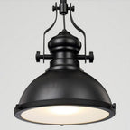 Homestyle pro mk102-wb industriële hanglamp 32x35 cm zwart wit metaal