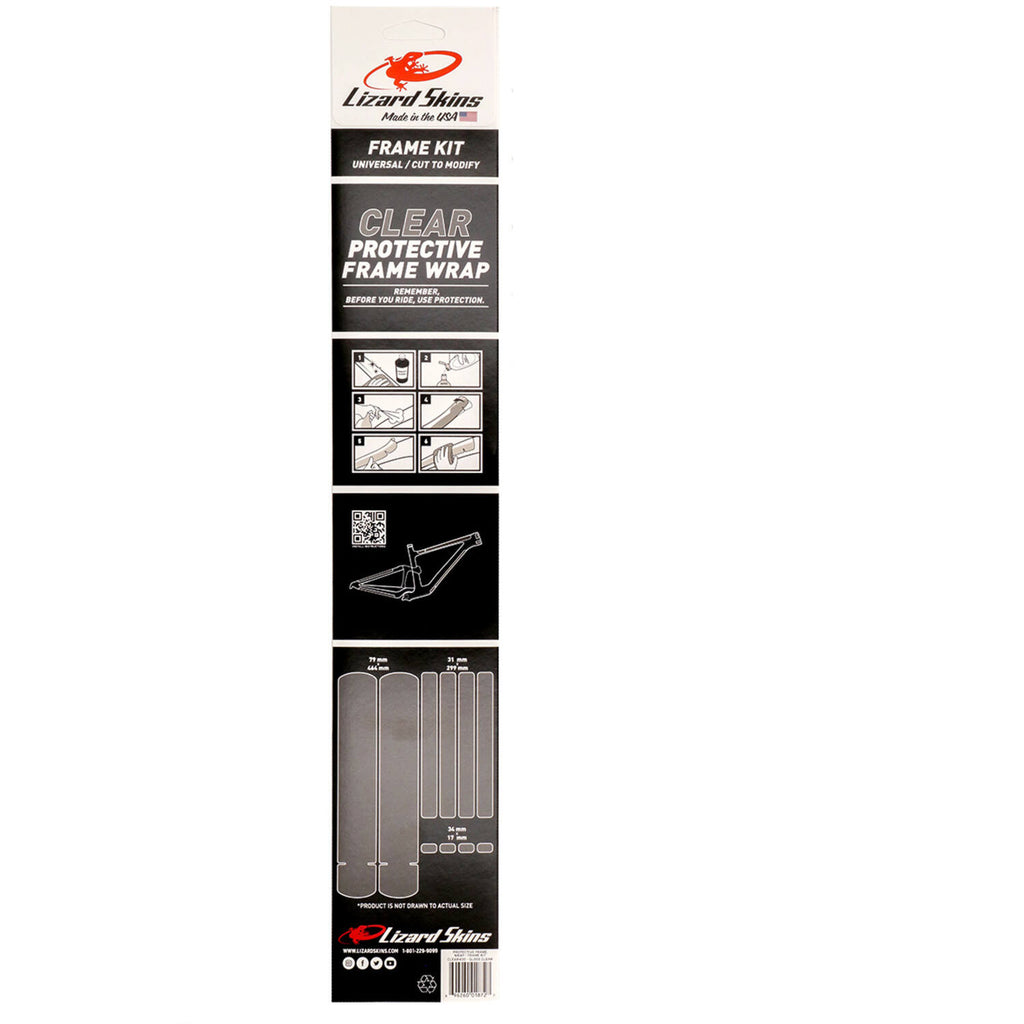 Lizard skins clear protective frame wrap - frame kit