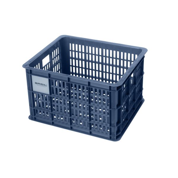 Caisse à vélo Basil M - moyenne - 29,5 litres - bleue