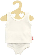 Heless poppenonderbroek en -hemd wit, 20-25 cm