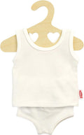 Heless poppenonderbroek en -hemd wit, 28-35 cm