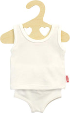 Heless poppenonderbroek en -hemd wit, 28-35 cm