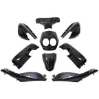 Edge plaatset 9-delig voor yamaha neo's - bouwjaar 2008 - 2011 - 2 en 4 takt model - metallic zwart