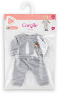 Corolle poppenkleding joggingpak grijs 30cm - accessoire poppen.