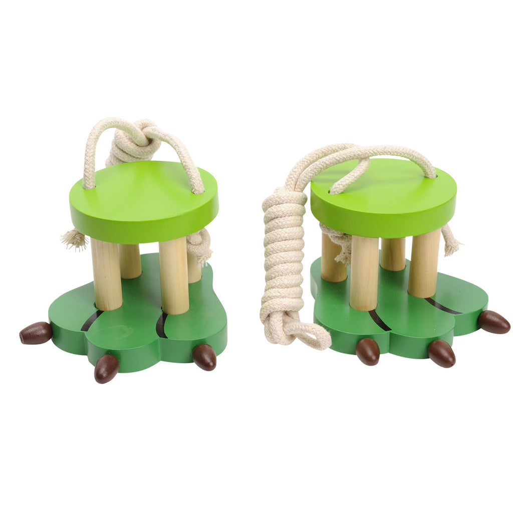 Houten loopklossen - dino