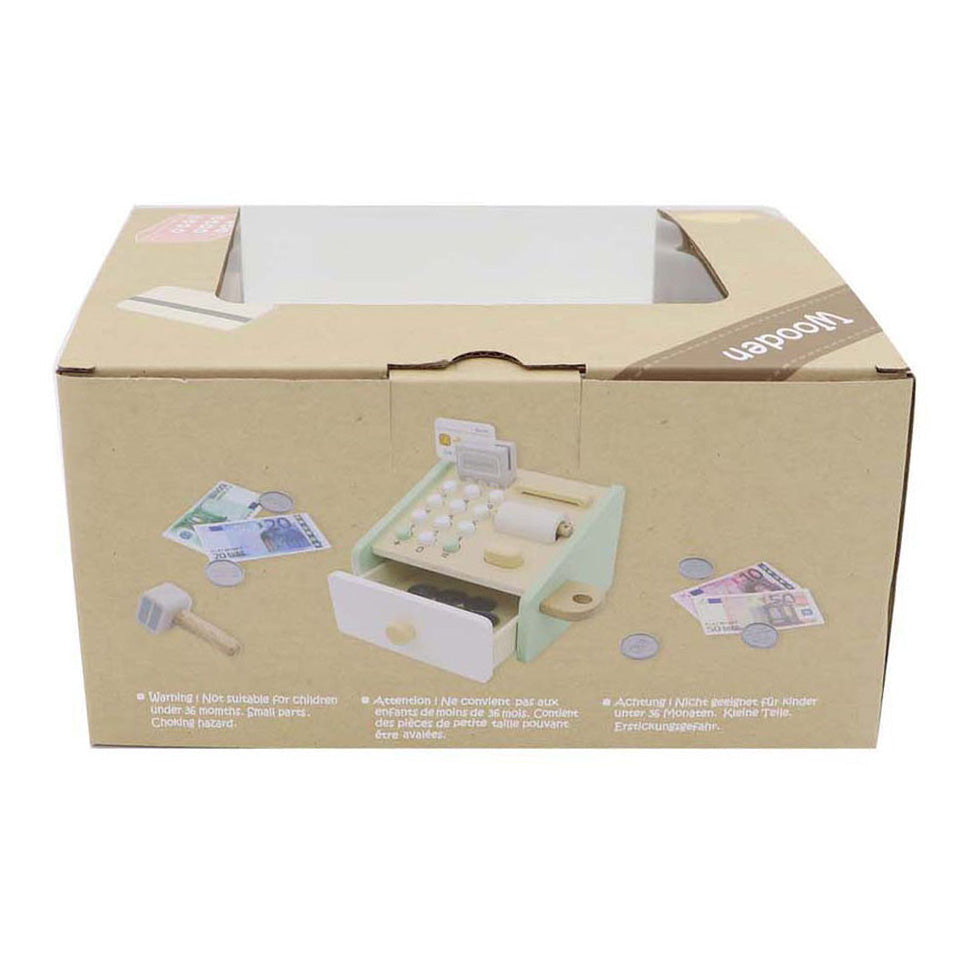Lobbes - Lobbes Houten speelgoedkassa met accessoires