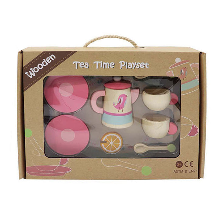 Lobbes - Lobbes Houten theeservies speelset met dienblad