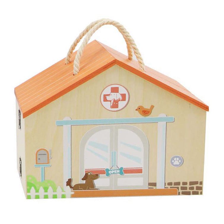 Lobbes - Lobbes Houten dierenarts speelset 13dlg.