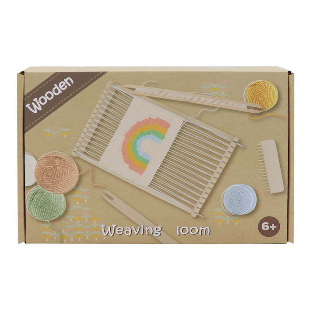 - Hout Weefgetouw Handwerken Knutselset 11dlg.