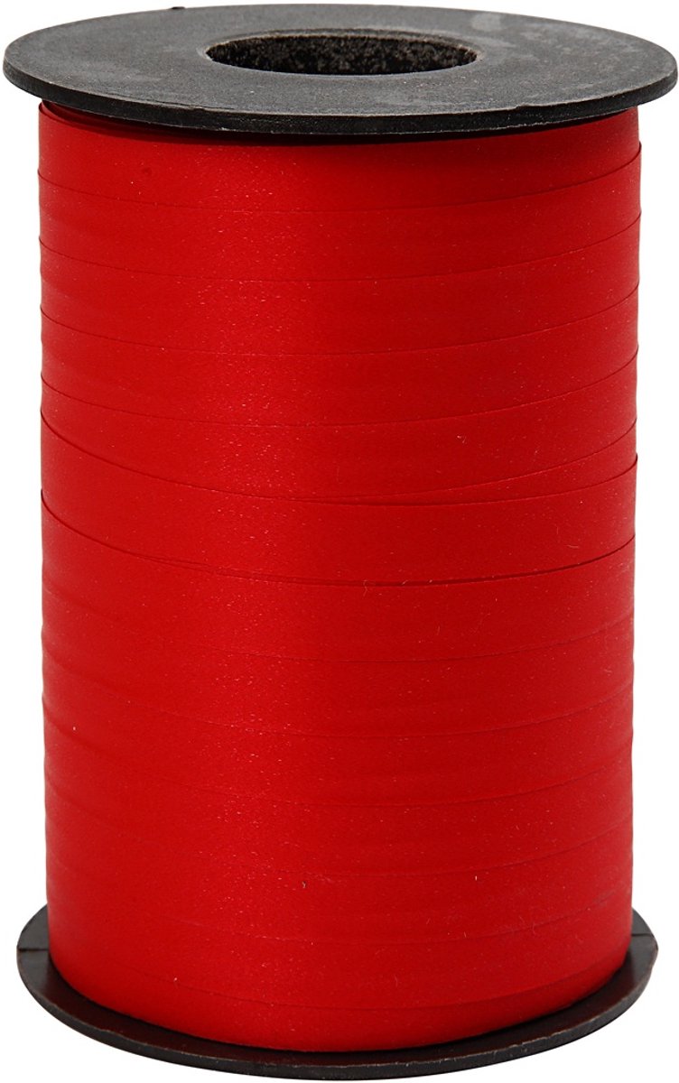 Creativ Company - Creativ Company Cadeaulint b: 10 mm rood mat 250 m