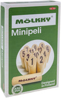 Tactic mölkky mini – vang- en werpspel - origineel fins houten werpspel in mini formaat – duurzaam berkenhout – met gratis score-app