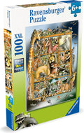 Ravensburger puzzel dieren collage - legpuzzel - 100 xxl stukjes