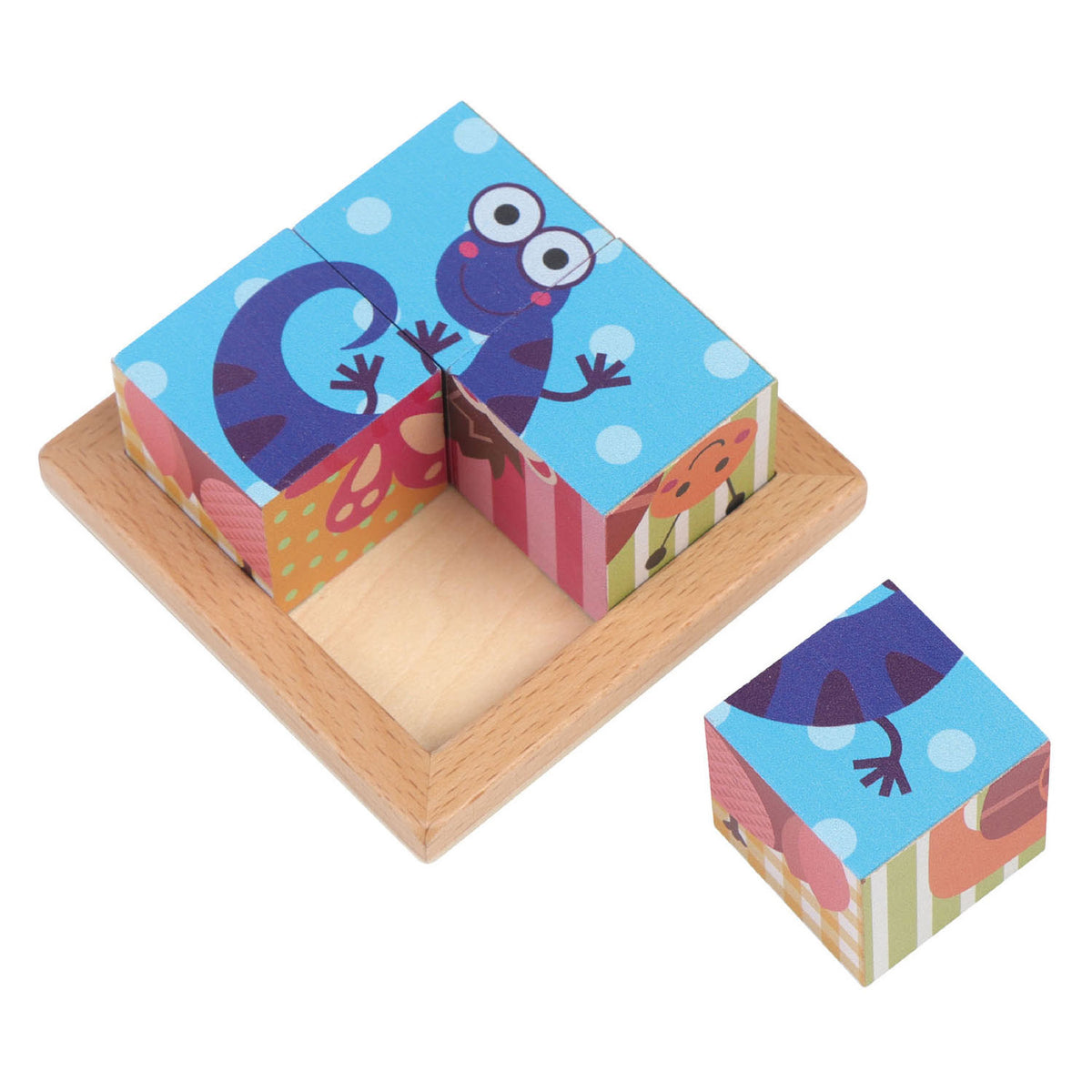 - Houten Blokpuzzel