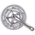 Mighty crankstel race 3 x 8 speed 30 42 52t aluminium - zilver