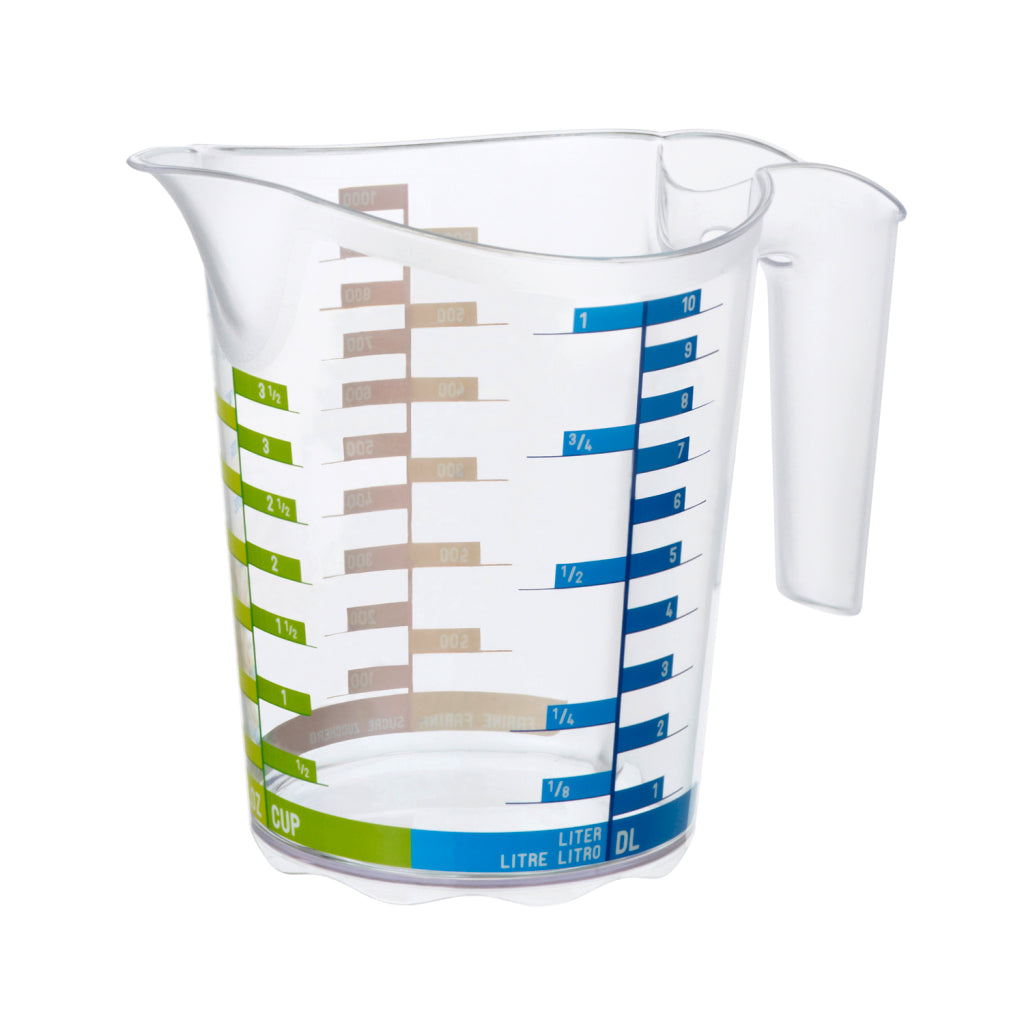 Rotho - Rotho domino maatbeker 1l transparant
