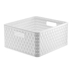 Rotho country mand vierkant 30x30x16 cm 14l wit
