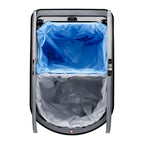 Rotho paso duo pedaalemmer 50l zilver metallic