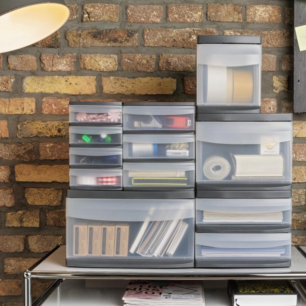 Rotho - Rotho systemix design ladekast 34x39.5x20.3 cm antraciet