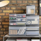 Rotho - Rotho systemix design ladekast 39.5x17x20.3 cm antraciet