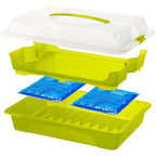 Rotho fresh partybutler serveertray 43.5x11x29.5 cm wit transparant