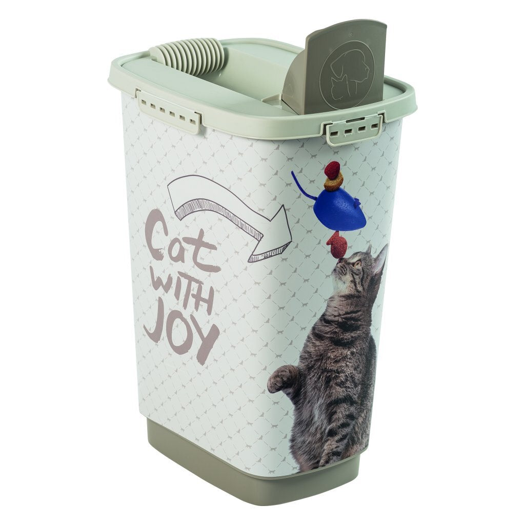 Rotho - Rotho cody cat pet food container 25l cappuccino/zand