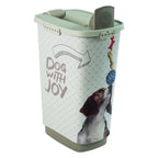 Rotho cody dog pet food container 50l cappuccino zand