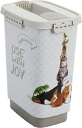 Rotho flo pet food container 4,1l cappuccino sabbia sand