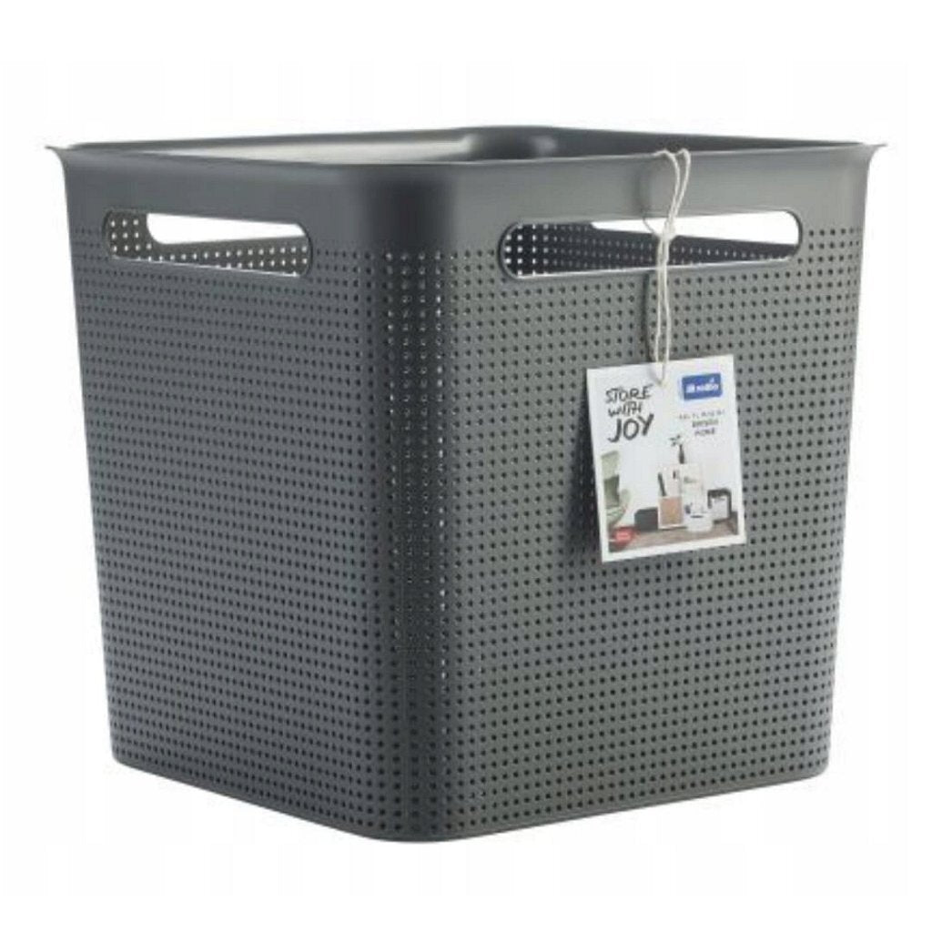 Rotho - Rotho brisen opbergmand 29.1x29.1x28.1 cm 18l antraciet