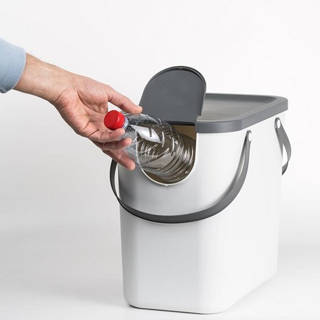 Rotho albula afvalscheiders - bpa vrij - 25l - wit