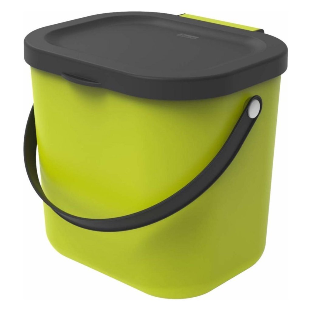 Rotho - Rotho albula bio afvalbakje 23.5x20x20.8 cm 6l lime groen