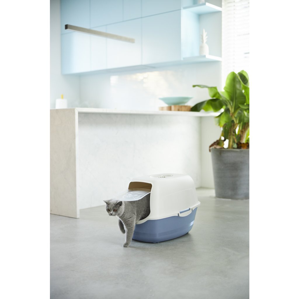 Rotho bailey kattenbak eco blauw zand