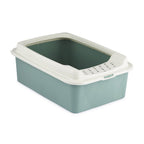 Rotho - Rotho eco bonnie kattenbak met boveningang m groen/zand